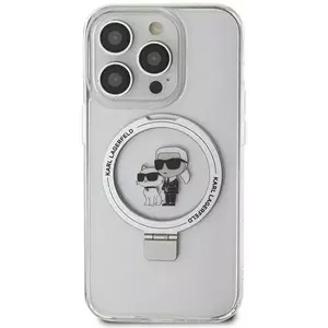Tok Karl Lagerfeld KLHMN61HMRSKCH iPhone 11 / Xr 6.1" white hardcase Ring Stand Karl&Choupettte MagSafe (KLHMN61HMRSKCH) kép
