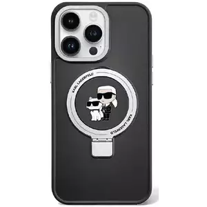 Tok Karl Lagerfeld KLHMP13LHMRSKCK iPhone 13 Pro 6.1" black hardcase Ring Stand Karl&Choupettte MagSafe (KLHMP13LHMRSKCK) kép