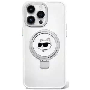 Tok Karl Lagerfeld KLHMP15LHMRSCHH iPhone 15 Pro 6.1" white hardcase Ring Stand Choupette Head MagSafe (KLHMP15LHMRSCHH) kép