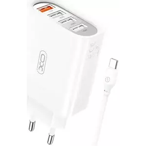 Töltő XO Wall charger L110 with cable USB-C, 18W (white) kép
