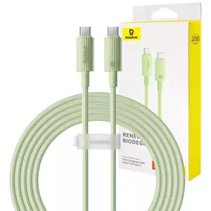Kábel Baseus Fast Charging cable USB-C to USB-C Habitat Series 2m 100W (green) kép