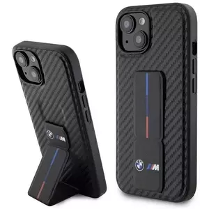 Tok BMW BMHCP15SGSPCCK iPhone 15 6.1" black hardcase Grip Stand Smooth & Carbon (BMHCP15SGSPCCK) kép