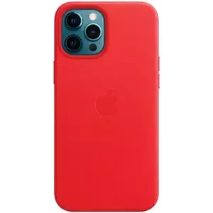 Tok Apple MHKJ3ZE/A iPhone 12 Pro Max 6.7" red Leather Case MageSafe (MHKJ3ZE/A) kép