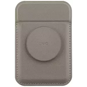 Pénztárca UNIQ Flixa magnetic card wallet with stand grey MagSafe (UNIQ-FLIXA-GREY) kép
