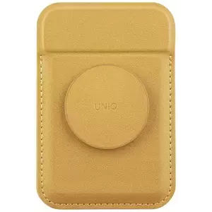 Pénztárca UNIQ Flixa magnetic card wallet with stand yellow MagSafe (UNIQ-FLIXA-CYELLOW) kép