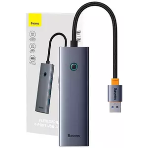 USB Hub 4in1 Hub Baseus UltraJoy USB-A do 4xUSB 3.0 (space grey) kép