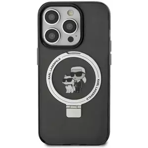 Tok Karl Lagerfeld KLHMN61HMRSKCK iPhone 11 / Xr 6.1" black hardcase Ring Stand Karl&Choupettte MagSafe (KLHMN61HMRSKCK) kép