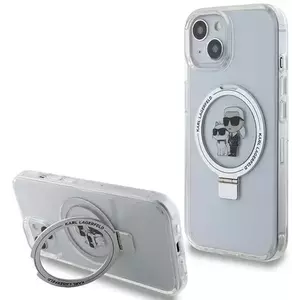Tok Karl Lagerfeld KLHMP14SHMRSKCH iPhone 14 / 15 / 13 6.1" white hardcase Ring Stand Karl&Choupettte MagSafe (KLHMP14SHMRSKCH) kép