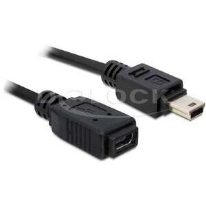 Delock USB 2.0 mini-B hosszabbító kábel, apa-anya 1m kép