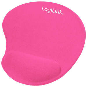 LogiLink Egérpad, géles csuklótámasszal, pink kép