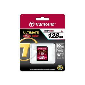 Transcend Ultimate 128GB SDXC Class 10 UHS-I memóriakártya kép