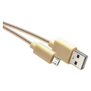 Töltő- és adatkábel USB-A 2.0 / micro USB-B 2.0, 1 m, arany kép