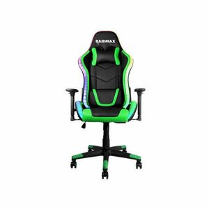 RAIDMAX Drakon DK925 fekete / zöld ARGB gamer szék kép