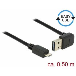 Delock Kábel EASY-USB 2.0-s A típusú csatlakozódugó, ívelt felfel... kép