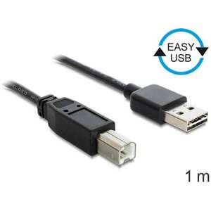 Delock EASY-USB 2.0 -A apa > USB 2.0-B apa kábel, 1 m kép