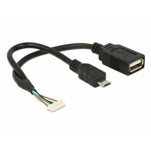 Delock kábel USB 2.0 tűs fejléc 1, 25 mm 8 tűs anya>USB 2.0 Typ... kép