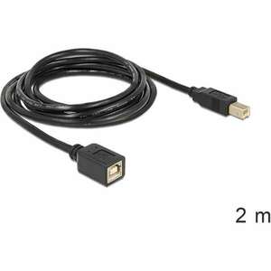 Delock USB 2.0 B apa > B anya hosszabbító kábel, 2 m kép