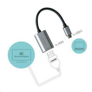 i-tec USB-C HDMI 60Hz Metal adapter asztroszürke (C31METALHDMI60HZ) kép