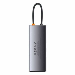 Baseus Metal Gleam Series 7 az 1-ben hub elosztó, USB-C - 3x USB... kép