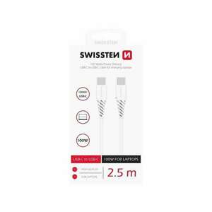 Swissten - töltőkábel, TPE, USB-C/USB-C PowerDelivery 5A (100W), ... kép
