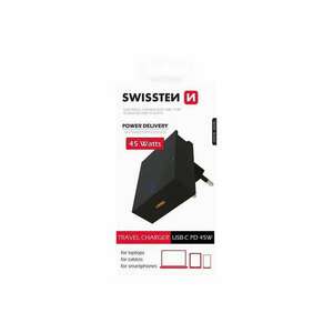 Swissten - USB-C Power Delivery 45W hálózati gyorstöltő, laptop, ... kép