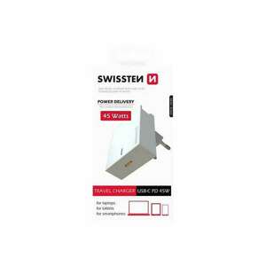 Swissten - USB-C Power Delivery 45W hálózati gyorstöltő, laptop, ... kép