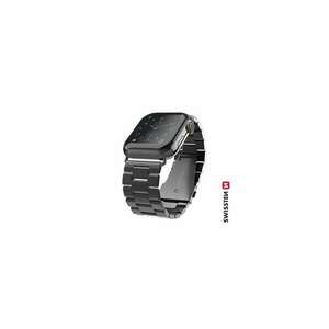 Swissten - Apple Watch fém szíj, 42-44 mm, fekete kép