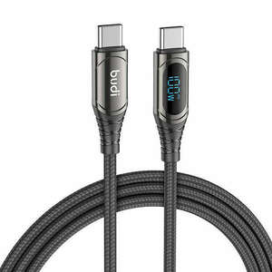 Cable 2xUSB-C Budi 229TT, 100W, 1.5m (black) kép