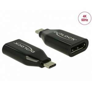 Delock Adapter USB Type-C csatlakozódugóval - DisplayPort csatlak... kép