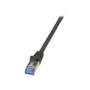 LogiLink 10G S/FTP PIMF PrimeLine patch kábel CAT6A 1, 5m fekete (... kép
