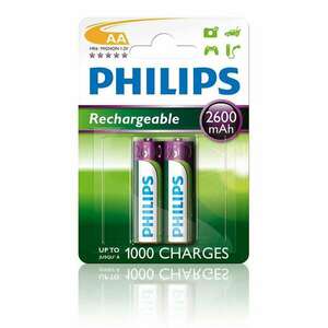 Philips 2600 mAh AA Akkumulátor Rechargeables Nikkel-fémhidrid 2d... kép