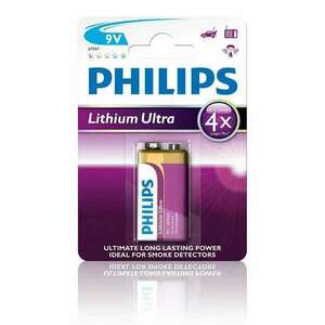 Philips Lítium 9V elem Lithium Ultra 1db (6FR61LB1A/10) kép