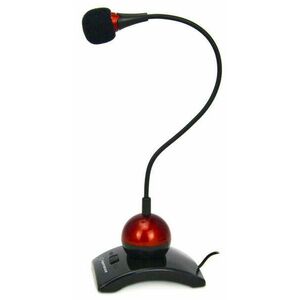 Esperanza Chat Desktop asztali mikrofon, 3, 5mm, Piros/Fekete kép