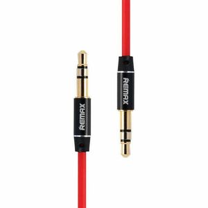 Mini jack 3.5mm AUX cable Remax RL-L100 1m (red) kép