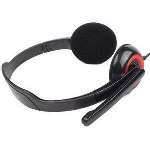 Gembird MHS-002 Headset - Fekete / Piros kép
