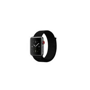 Mybandz Apple Watch S1/2/3/4/5/6 Szövet szíj 42/44mm - Fekete kép