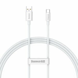 Cable USB do USB-C Baseus Superior 100W 1m (white) kép
