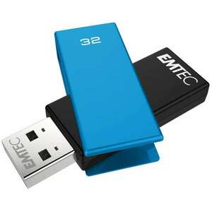 Emtec 32GB C350 Brick USB 2.0 Pendrive - Fekete/Kék kép