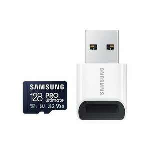 Samsung 128GB microSDXC Pro Ultimate Class10 U3 A2 V30 + Reader M... kép