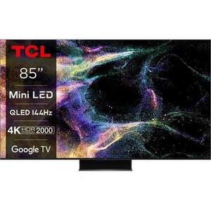 TCL 85C845 85" 4K UHD Fekete Smart QLED TV kép