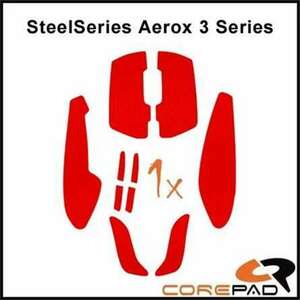 Corepad Soft Grips, SteelSeries Aerox 3, Piros egérbevonat kép