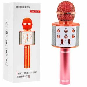 Karaoke mikrofon Rose Gold 2db hangszóróval kép