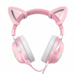Játékos fejhallgató ONIKUMA X11 Pink (X11P RGB) kép
