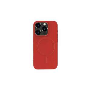 iPhone 15 Pro Max mágneses szilikon tok, Piros kép
