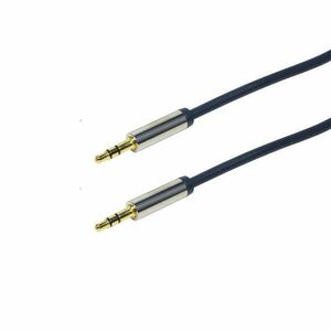 Logilink audió kábel 3.5 mm Sztereó M/M egyenes, 5 m, kék kép
