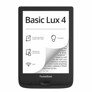 Pocketbook 618 Basic Lux 4 Ink Black, fekete kép