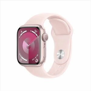 Apple Watch Series 9 GPS 41mm rózsaszín Aluminium Case Light rózsaszín Sport szíjjal - M/L kép