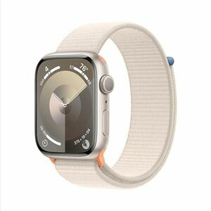 Apple Watch Series 9 GPS 45mm Starlight Aluminium Case Starlight Sport Loop-pal kép