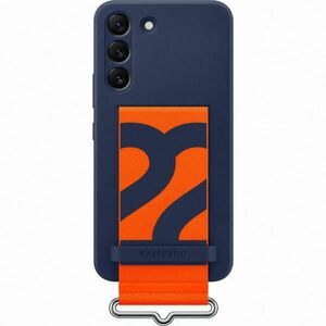 Galaxy S22 S901 Silicone cover with strap navy (EF-GS901TNEGWW) kép
