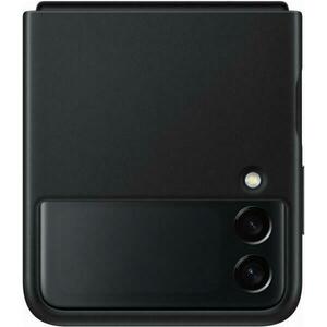 Galaxy Z Flip 3 F711 Leather cover black (EF-VF711LBEGWW) kép